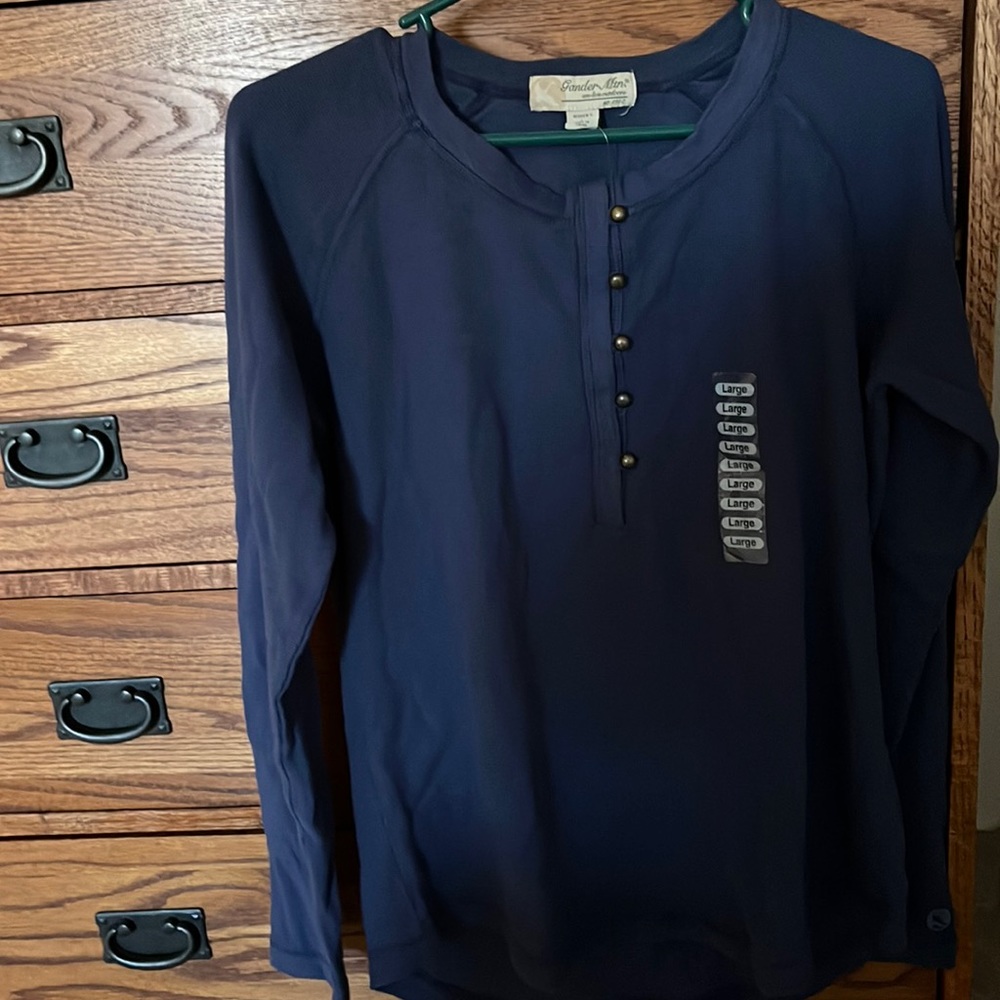 Gander Mountain Women’s Top, size L, Thermal button down Henley , NWT
